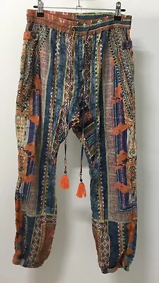 Camilla Franks Drop Crotch Bohemian Cotton Pants Size 1 (10) Indigo Trail • $120