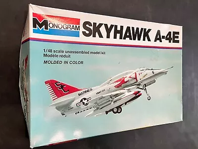 Monogram 1/48 Skyhawk A-4E Model Kit #5406 Vintage Model Airplane Kit Open Box • $2.25