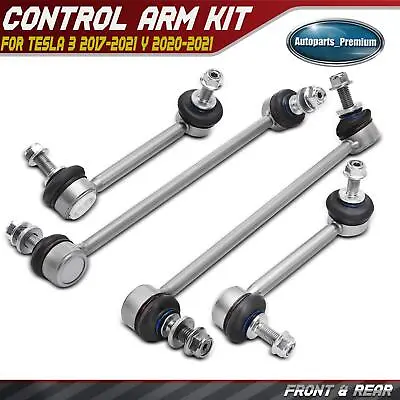 4Pcs Front & Rear Sway Bar Link With Bushing For Tesla 3 2017-2021 Y 2020-2021 • $41.79