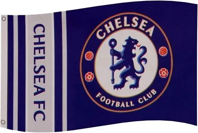 CHELSEA FLAG 5' X 3' Design CFC FC Official Football Flag • £10.95