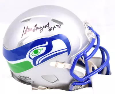 Steve Largent Autographed Seahawks 83-01 Speed Mini Helmet W/HOF-Beckett W Holo • $79