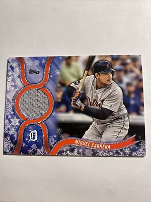 MIGUEL CABRERA 2018 Topps Holiday Snowflake Relics #R-MC Tigers MINT 🔥 Jersey • $6