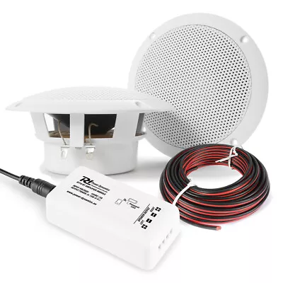 Kitchen And Bathroom Ceiling Speakers And Wireless Bluetooth Amplifier System • £38.99