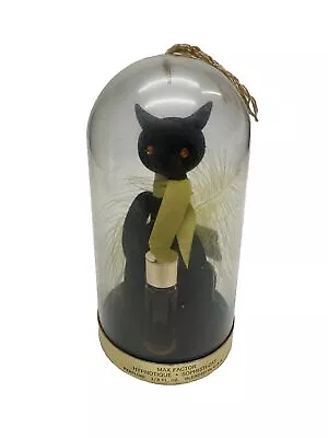 Vintage Max Factor Hypnotique Black Cat Orange Crystal Eyes Sophisti-Cat Perfume • $50