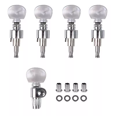 5pcs Chrome Banjo Machine Head Tuning Peg/Chord With Zinc Alloy And Celluloid • $40.15