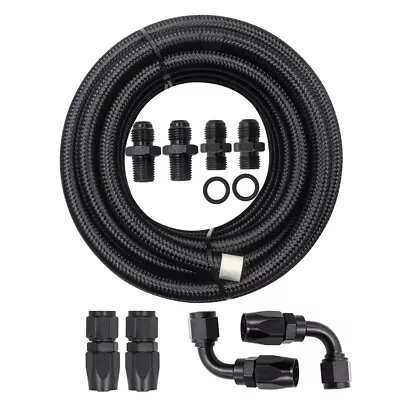 For 4L60E 4L65E Automatic Transmission Cooler Line Kit Black 6AN Steel Braided • $63.60