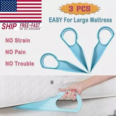 3 PACK Mattress Lifter Tool Bed Making Lifting Handy Tools For Large Size Wedge • $7.59