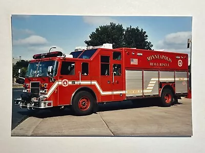 Minneapolis MN Pierce Enforcer Rescue Fire Apparatus Photo A43 • $5