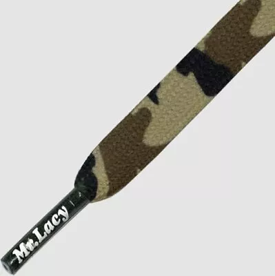 Laces Mr Lacy Smallies Printed Printed Valley Camo Flat Laces High-Quality 90cm • £10.68