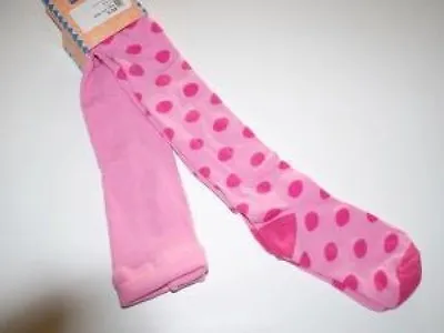 £5.99 • Buy Pex Cotton Soft Tights Inpink Or Purple Spot Size 18/24 -3/5 Years 