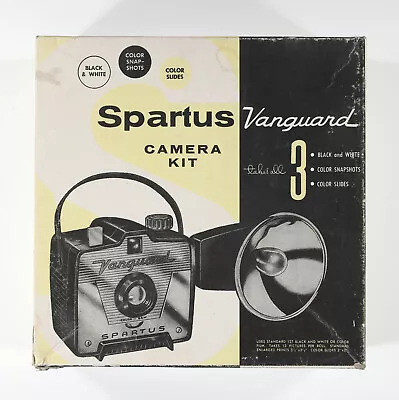 Vintage Vanguard Spartus Camera with Flash Attachment In Original Box - Untested • $25