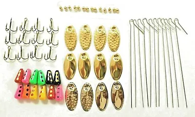 $16.75 • Buy  60 Pcs Inline Spinner Making Kit Trout Crappie Bass Spinners DIY 1/8 OZ Lure