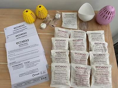 Ecoegg 280 Wash Laundry Kit Inc Dryer Eggs & Detox Tablets. Spring Blossom • £30