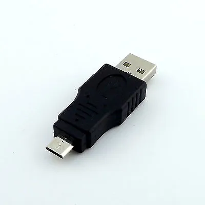 1x USB 2.0 A Male Plug To Micro-B USB 5 Pin Data Adapter Converter Connector M/M • $1.19