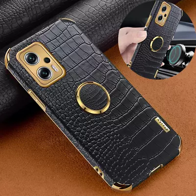 For Xiaomi Redmi Note 11 10 9 Poco X4 Pro Mi 11T Leather Ring Holder Case Cover • $7.69