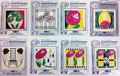 £2.99 • Buy Charles Rennie Mackintosh Mirror Door Window Panel Stickers Glass Design Glazing
