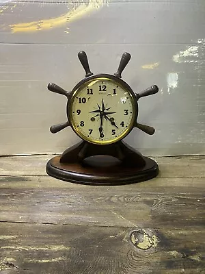 New England Ships Wheel Clock 8 Day • $19.99