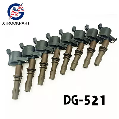 8x Ignition Coils 8L3E-12A366-A DG-521 Fits For Ford F150 Expedition 4.6L 5.4L • $69