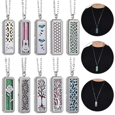 $5.34 • Buy Essential Oil Locket Diffuser Perfume Necklace Pendant Aromatherapy