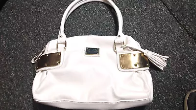 Marc Fisher Medium Shoulder Bag Tote Handbag White Summer Bag • $9.99
