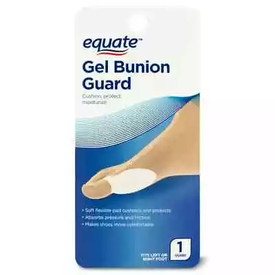 Equate Gel Bunion Guard Protect Big Toe Joint Soft Flexible Pad Absorbs Pressure • $9.95