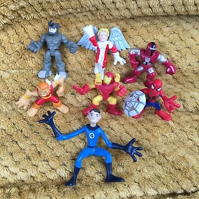 7 X Marvel Mini Figure Bundle - Hasbro Imaginext- Spiderman (T1293) • £7.99