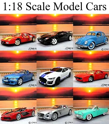 £36.80 • Buy 1:18 Scale Die-cast Collector Various Model Cars CHOOSE Your Model Toy Car