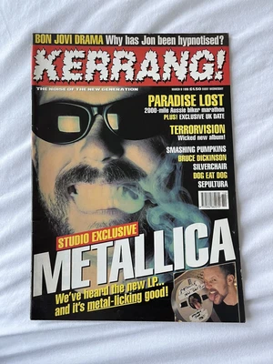£2 • Buy Kerrang Magazine March 9th 1996  No 587 Metallica Cover Rare POSTERS
