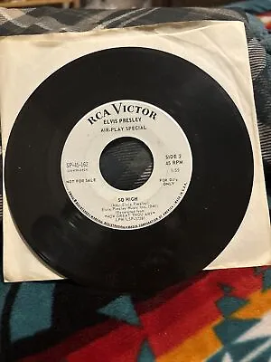 Elvis Presley 45 Promo Sp45-162 How Great Thou Art/so High Rare Pristine No Ps • $150