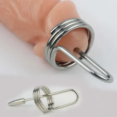 Male Penis Dilator Plug Sex Toys Sounding Prostate Massages With Ring Stretcher • $9.99