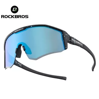 ROCKBROS Polarized Cycling Sunglasses Bicycle Bike Riding Sports Glasses Eyewear • $29.77