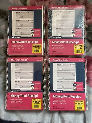 16x Pack ~ Adams Spiral Money Rent Receipt Books 2 Part 3200 Forms 16 Book Lot • $115