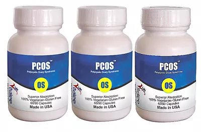 PCOS-Polycystic Ovarian Syndrome Economy Pack  (60ct 3 Bottle) • £120.64