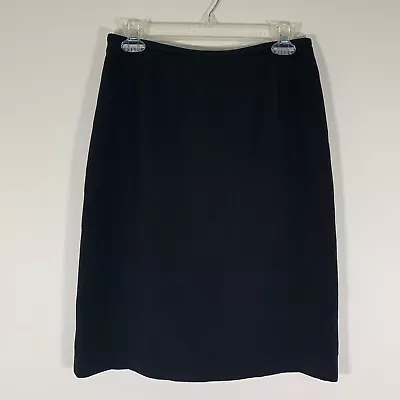 Anne Klein Skirt Women’s 8 Black Pencil Skirt Business Work Office W28 L23 • $12.99