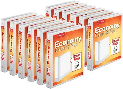 Cardinal Economy 3-Ring Binders 1  Round Rings Holds 225 Sheets Clearvue Pre • $34.48