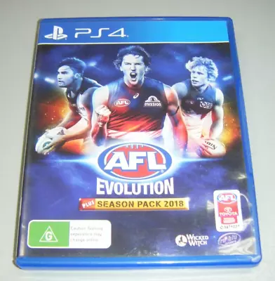 Sony PlayStation 4 PS4 Game - AFL Evolution + Season Pack 2018 • $34.99