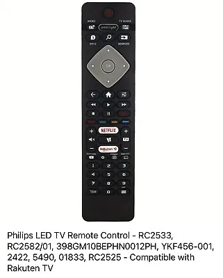 Philips Remote Control For All Philips LED-LCD And Smart Tvs • $11.80