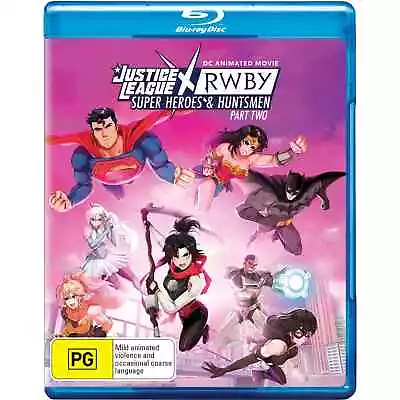 Justice League X RWBY : Superheroes And Huntsmen - Part 2 Blu-Ray Movie • $29.95