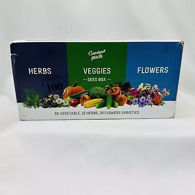 Garden Pack Grow Your Own Kit 100 Varieties Of Herb Flower And Vegetable Seed • $37.82