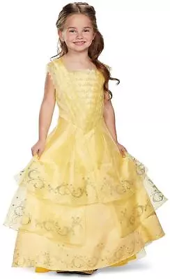 Belle Ball Gown Disney Beauty Beast Fancy Dress Halloween Deluxe Child Costume • $100.95