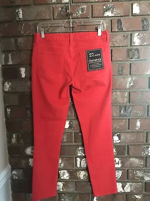 J Crew Toothpick Ankle  Pink Coral Jeans 27 New NWT  $125 • $22.50