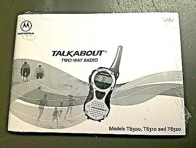 Motorola Talkabout T6300 T6310 T6320 Two-Way Radio Manual User's Guide SEALED • $9.99