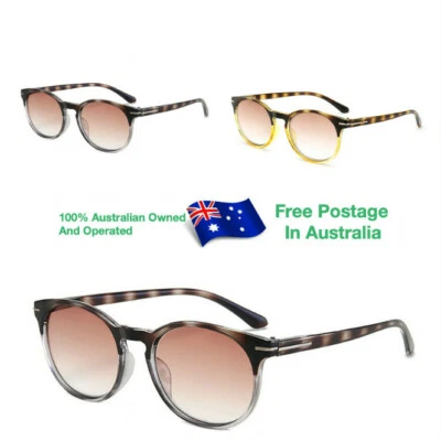 $12.95 • Buy Mens Ladies Magnifying Sunglasses Reading Round SpringHinge Tinted Glasses 83145