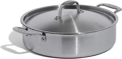 Made In Cookware - Stainless Steel Rondeau Pot W/Lid - 5 Ply Stainless Clad • $187