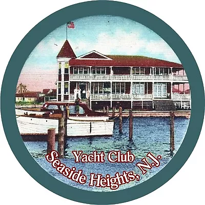 Yacht Club Seaside Heights NJ 3  PIN BACK BUTTON By Jersey Shore Legends • $10.75