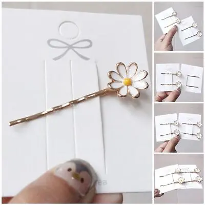 Daisy Flower Hairpins Exquisite Adorable Hair Clips Accessories New Q6 • £2.46