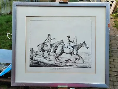 H. Alken Uncoloured Lithograph 'The Right Sort Having Almost Done The Thing' • £45