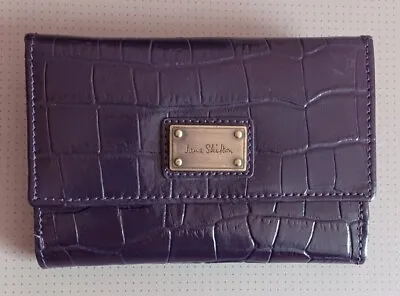 £12 • Buy Jane Shilton Purple Croc Embossed Leather Purse.