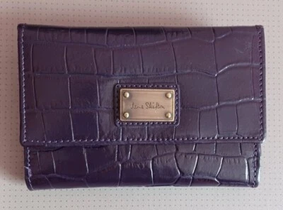 £12 • Buy Jane Shilton Purple Croc Embossed Leather Purse.