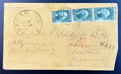 1850's Or 60's US Postage Stamp Cover From Skowhegan ME To Vienna Austria • $25